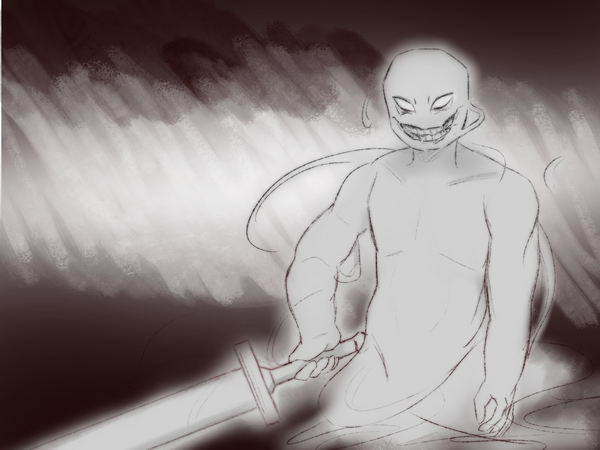 Halfbody Minimal (rough lines)